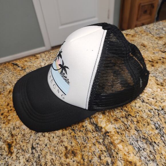 Billabong Women's Across Waves Adjustable Trucker Hat with Mesh Back Black Sands - Picture 2 of 7